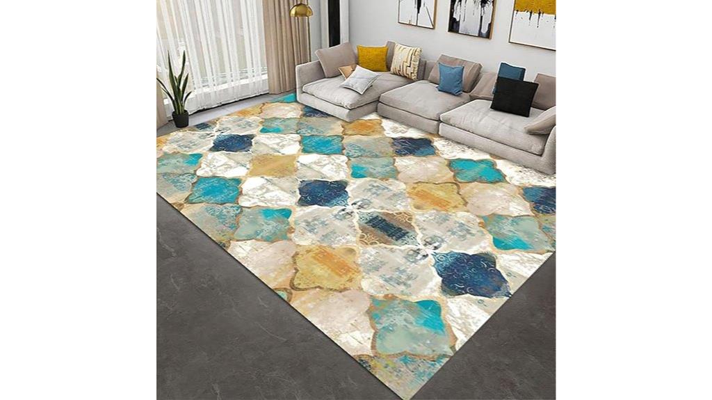 modern washable non slip rug