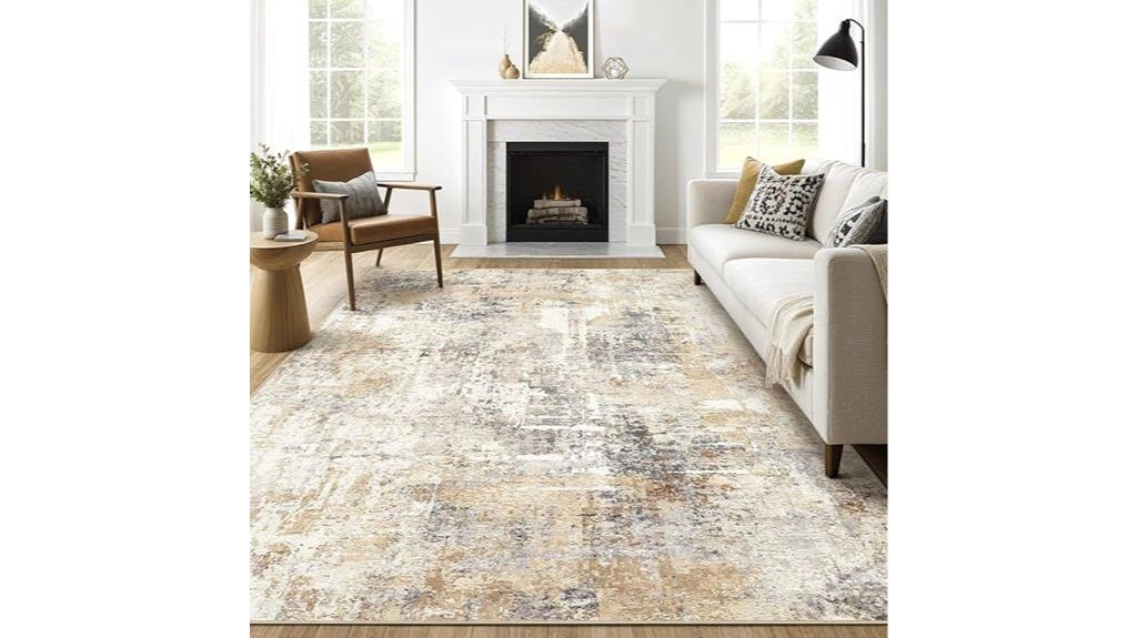 modern washable non slip rug