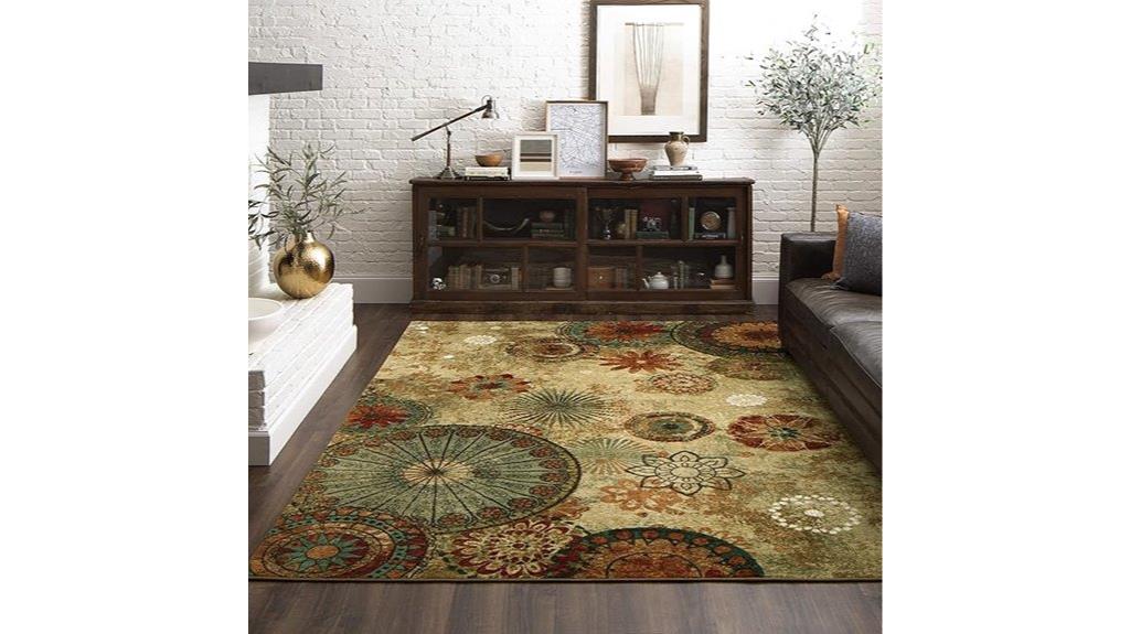 mohawk floral medallion rug