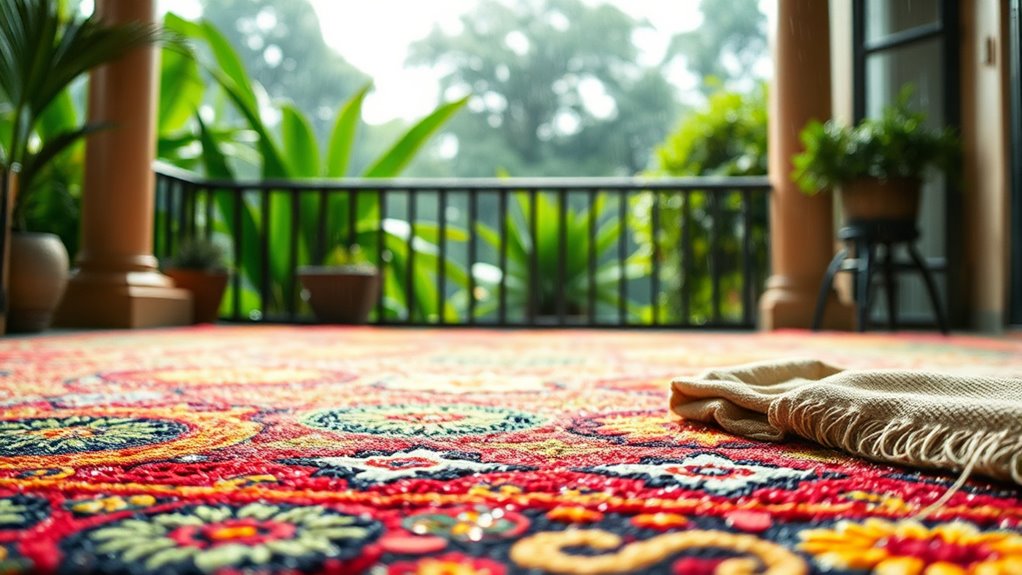 moisture resistant rug materials