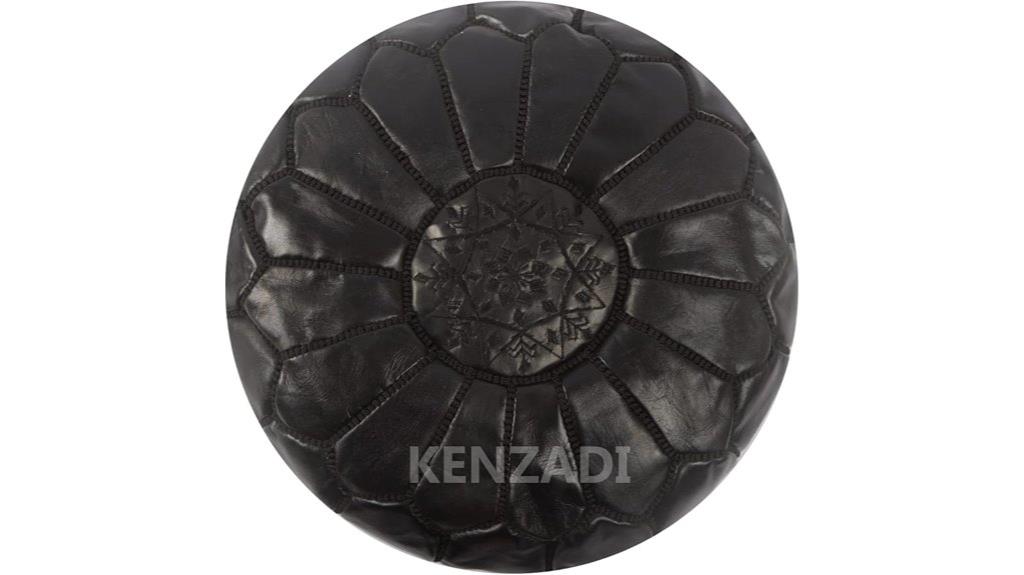moroccan leather pouf