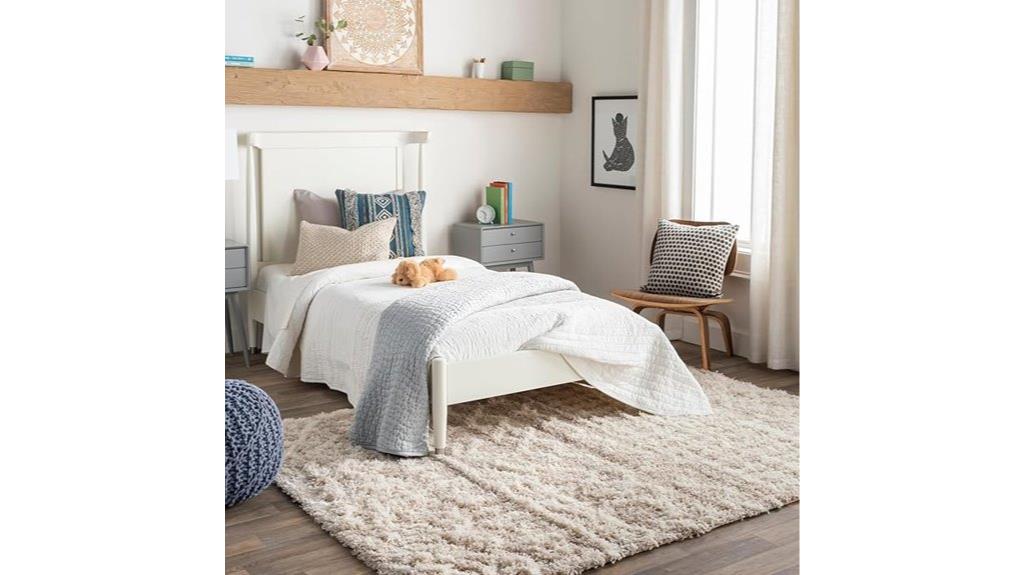 moroccan shag rug beige
