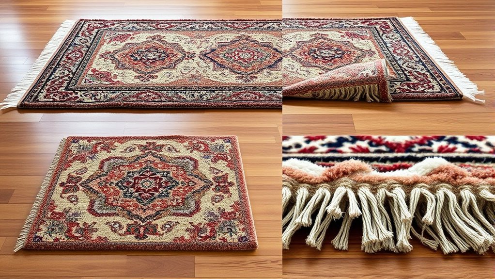 multiple rug photography angles