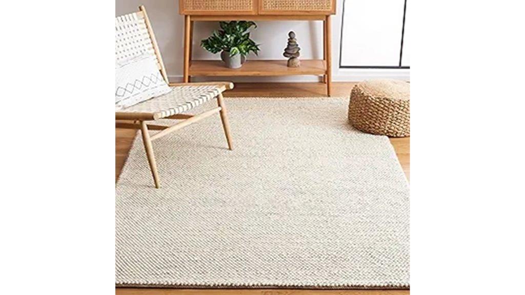 natural fiber textured rug