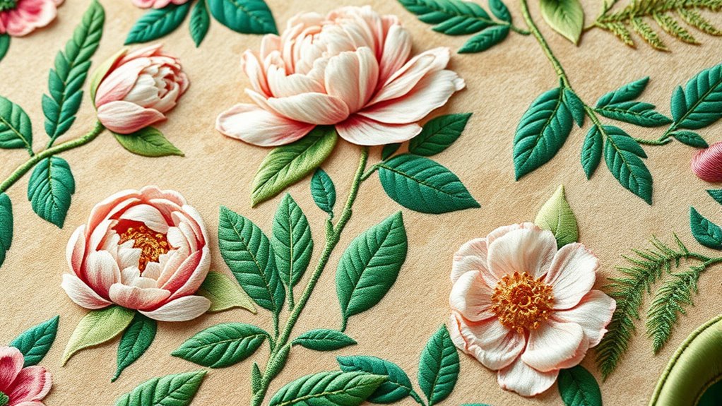 nature inspired botanical silk carpets