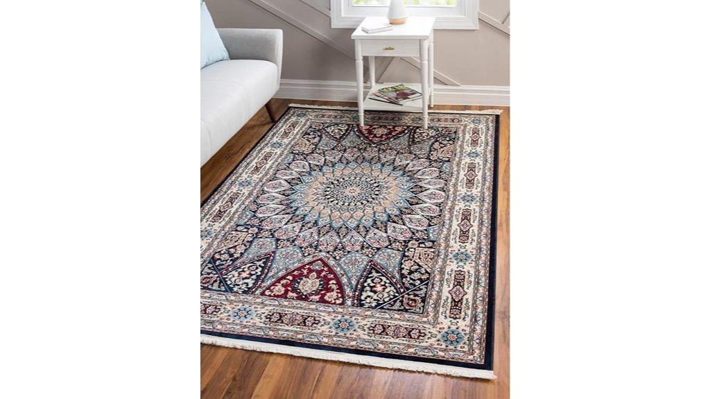 navy beige area rug