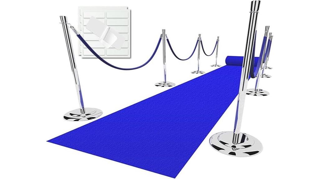 navy blue event carpet