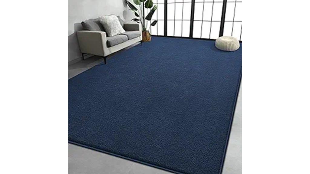 navy blue shag rug
