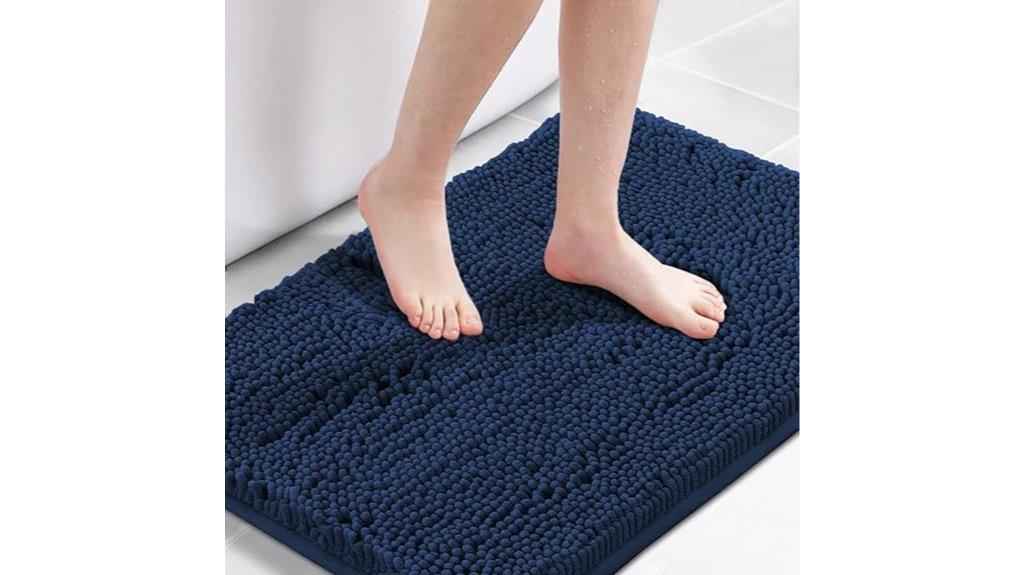 navy non slip bathroom rug