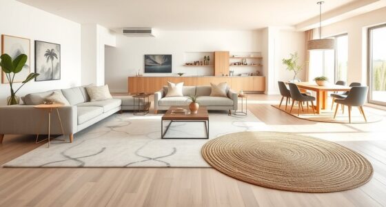 open plan living rug options