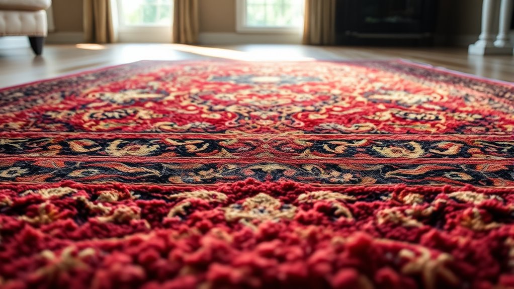 optimal rug photo lighting