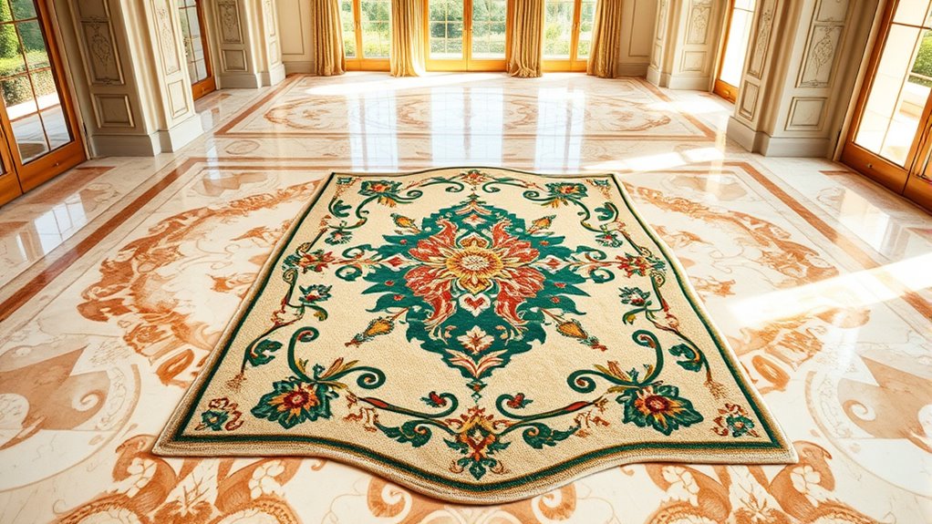 optimal rug size placement