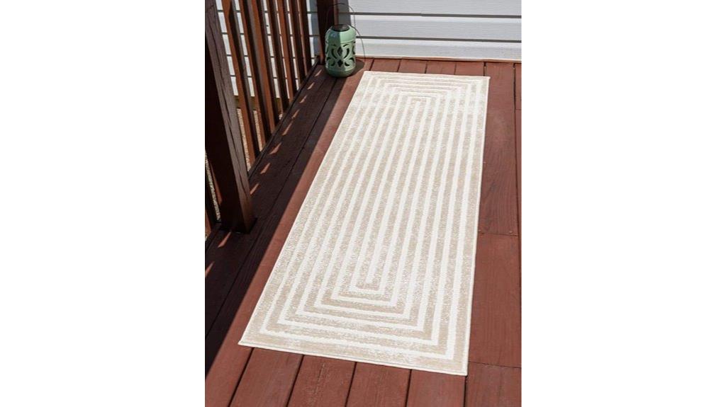 outdoor beige ivory rug