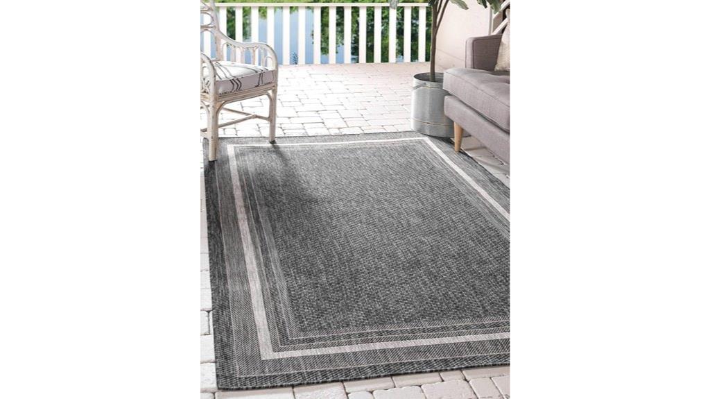 outdoor border rug