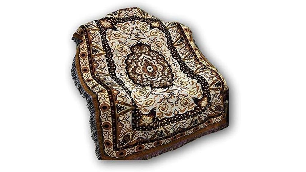 persian rug throw blanket