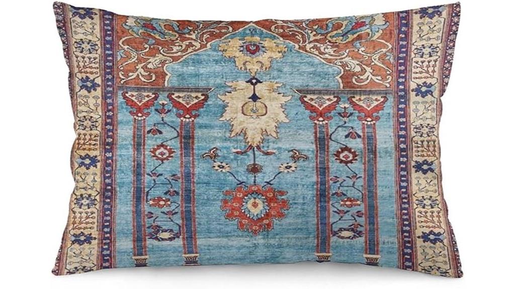 persian velvet rug pillow