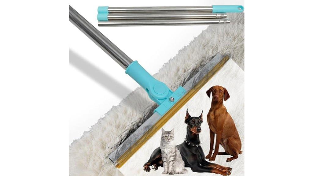 pet hair carpet rake