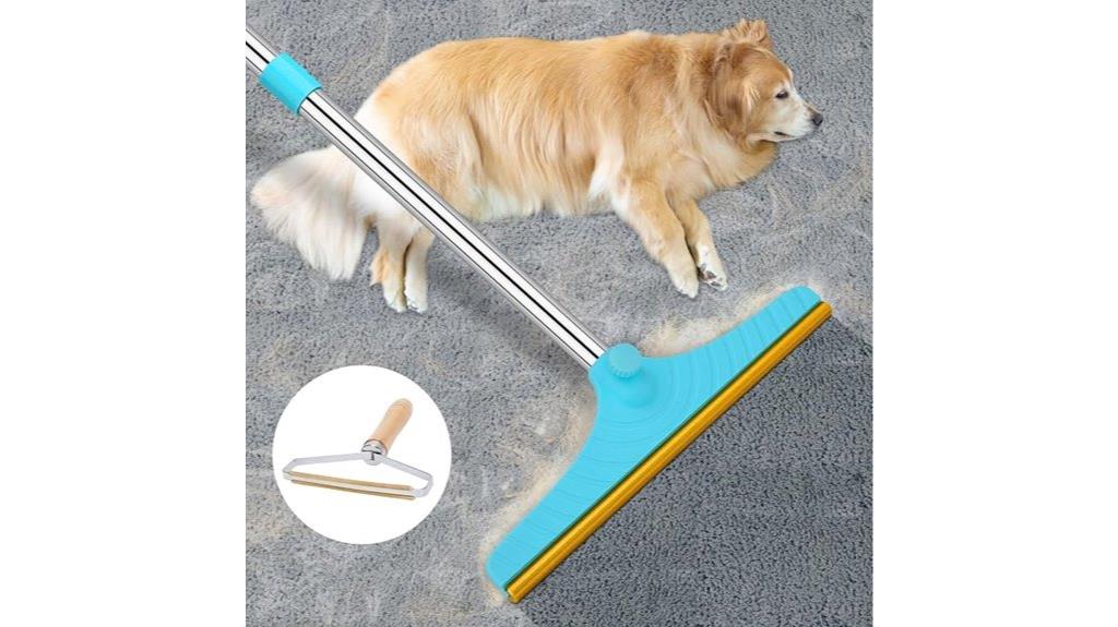 pet hair carpet rake
