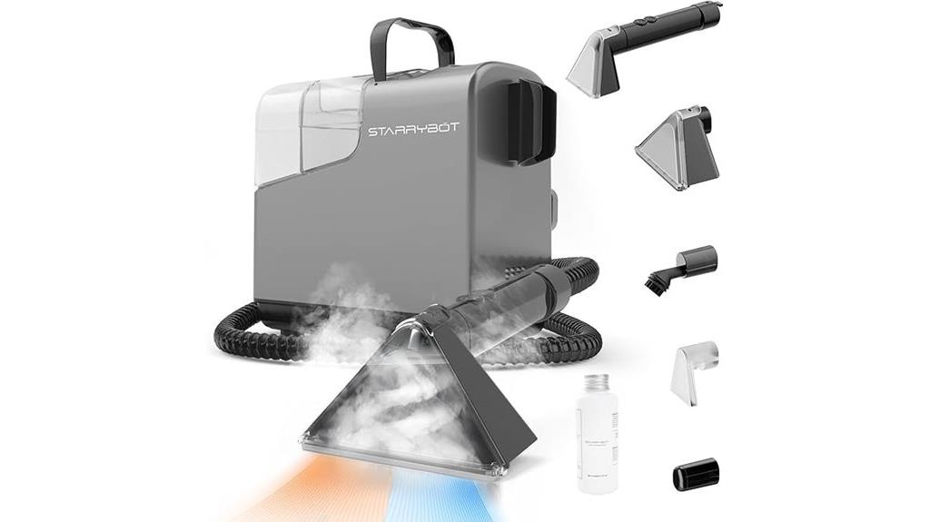 portable steam cleaning device