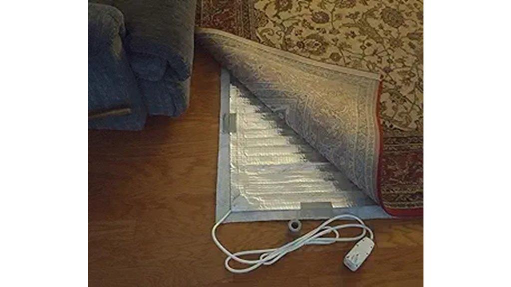 portable under rug heater