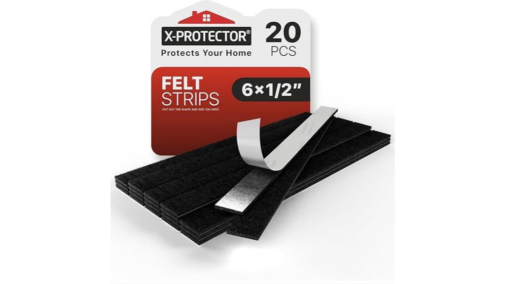 premium black felt pads