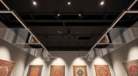premium museum rug display ceilings