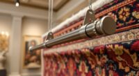 premium museum rug hanging rods
