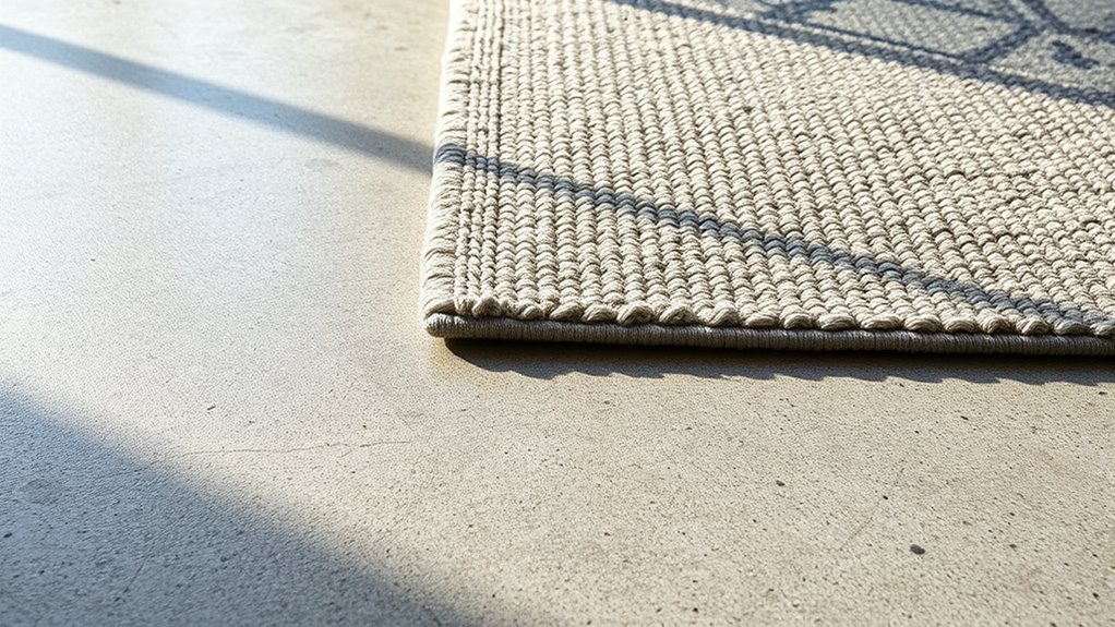 promote airflow beneath rug
