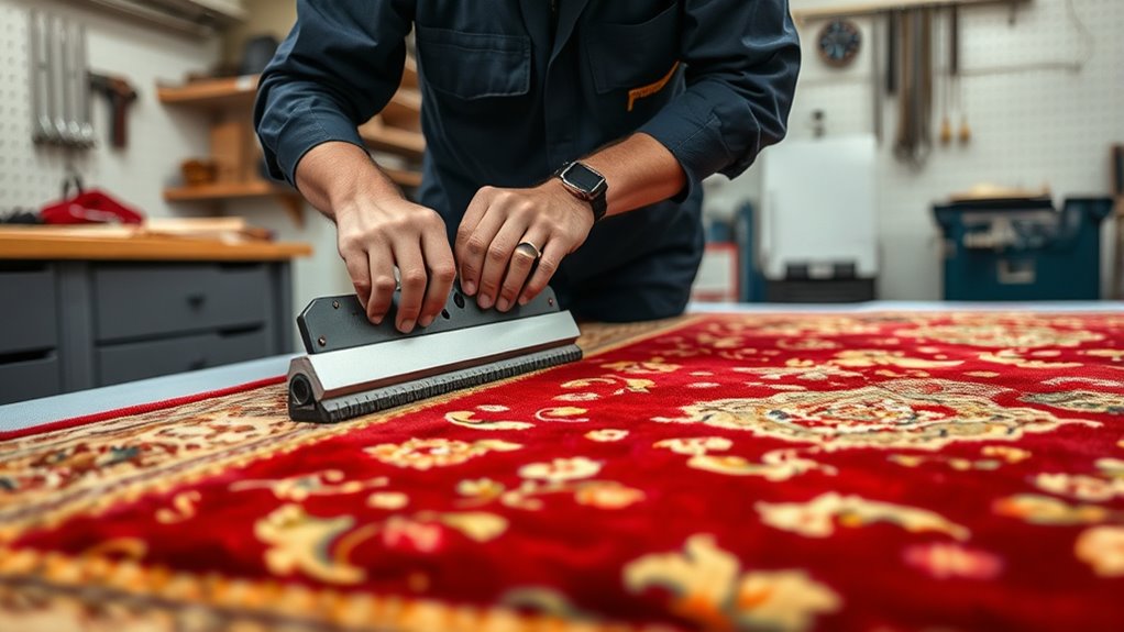 proper rug stretching techniques