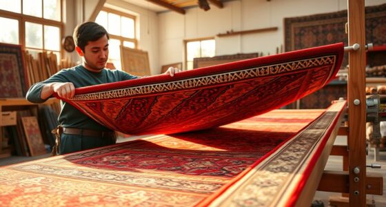 proper timing for rug stretching