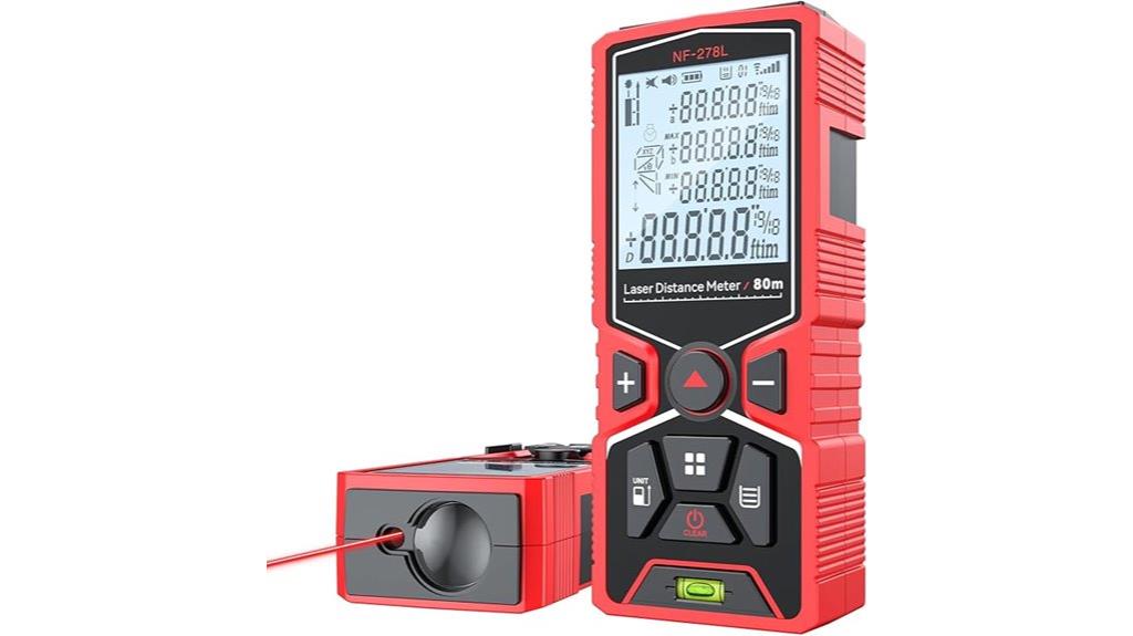 rechargeable 262ft laser distance