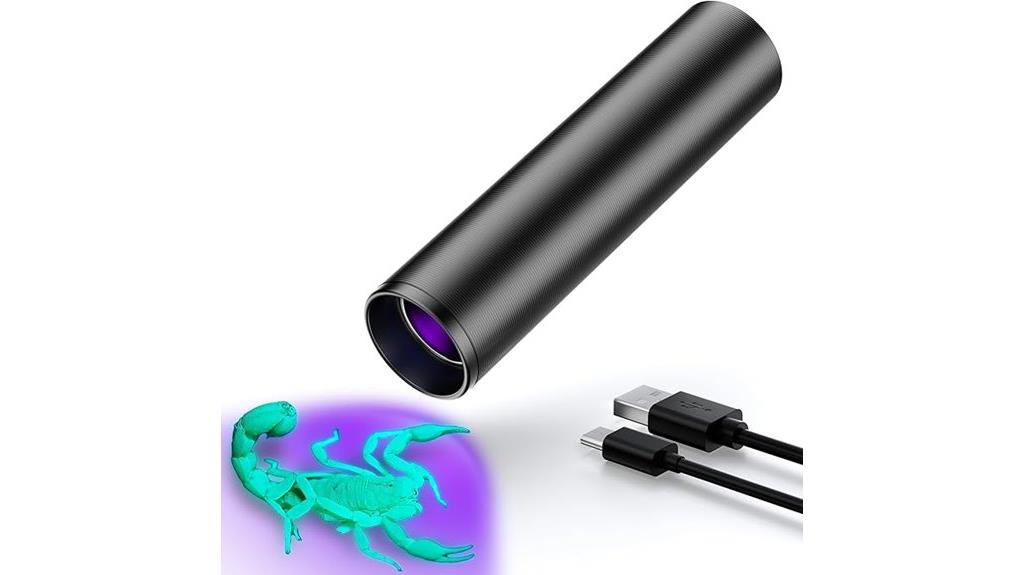 rechargeable uv flashlight