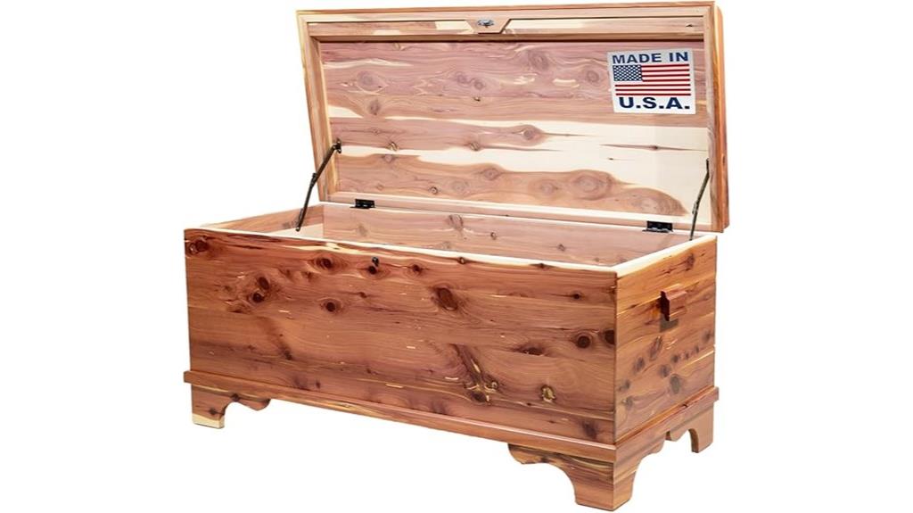 red cedar waterfall chest