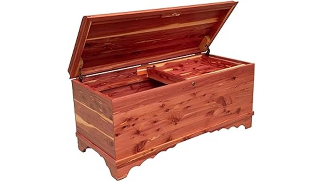 red cedar waterfall chest