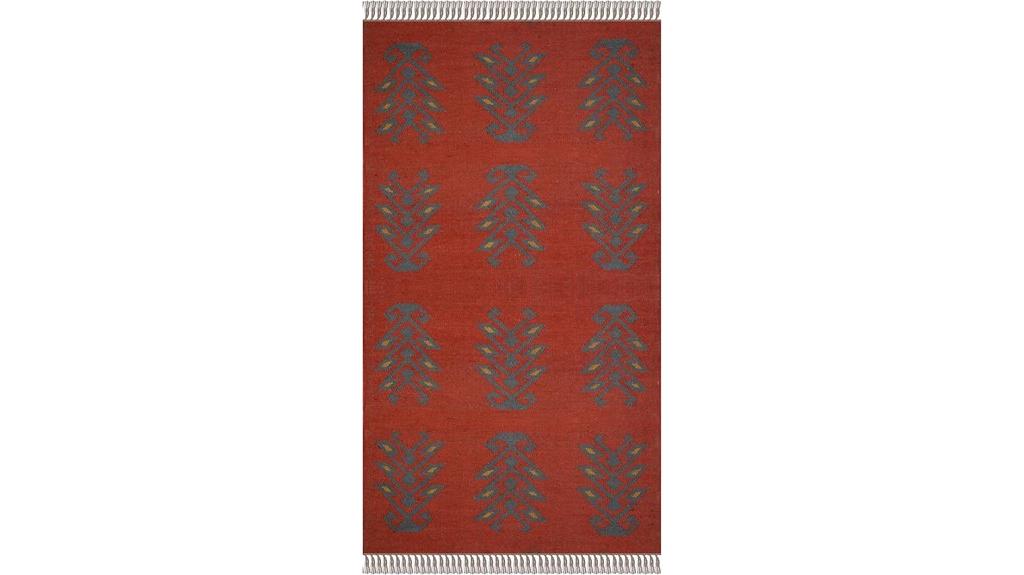 red handmade kilim rug