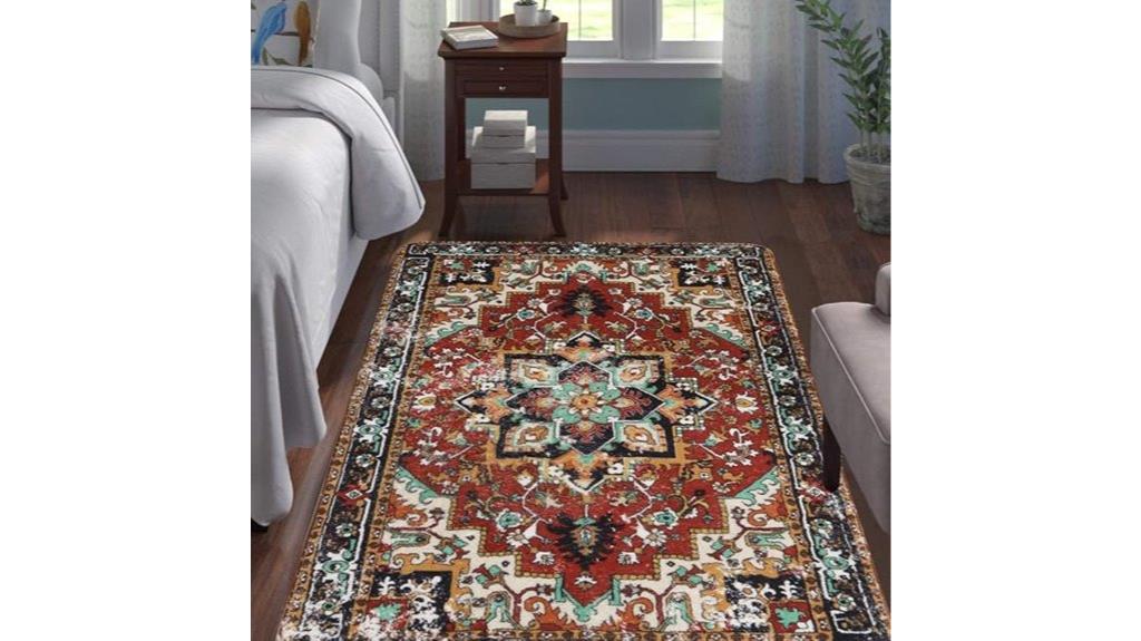red traditional oriental rug