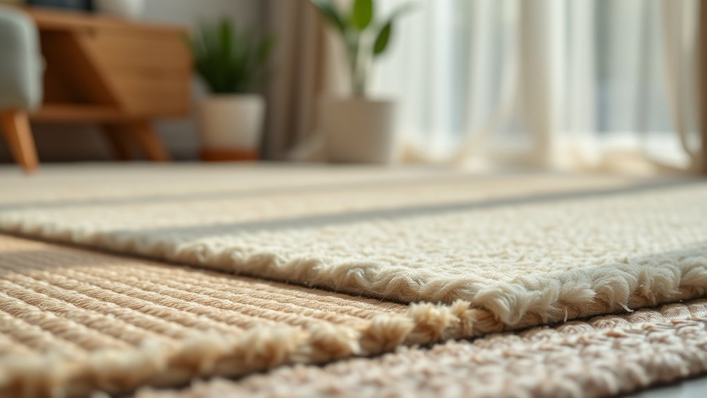 regular vacuuming and washable rugs