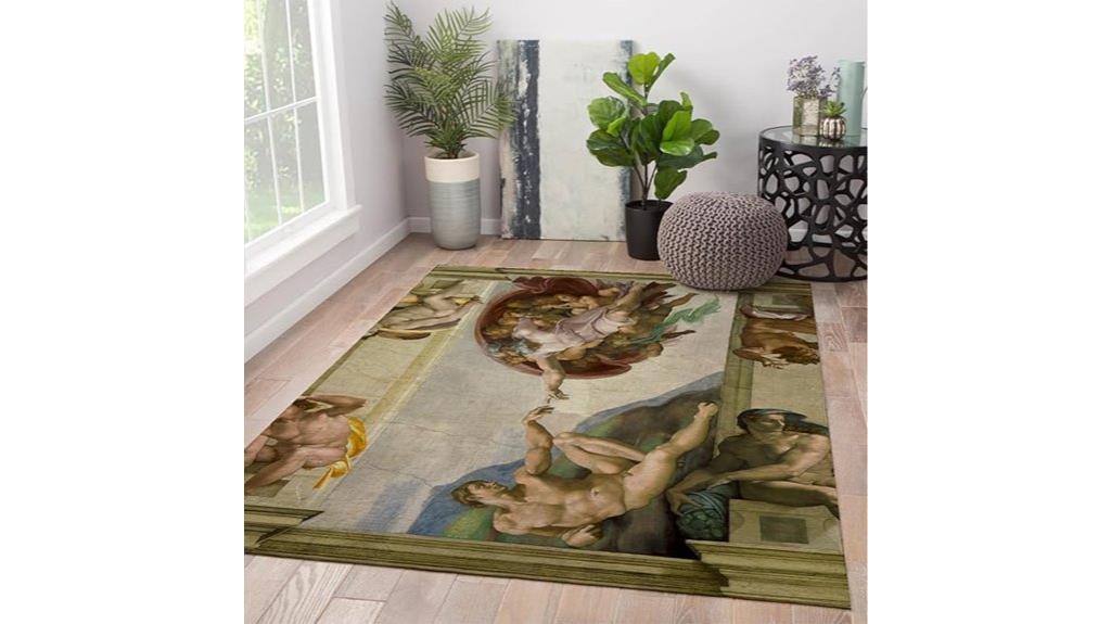 renaissance adam print rugs