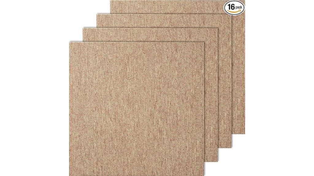 reusable dark brown carpet tiles