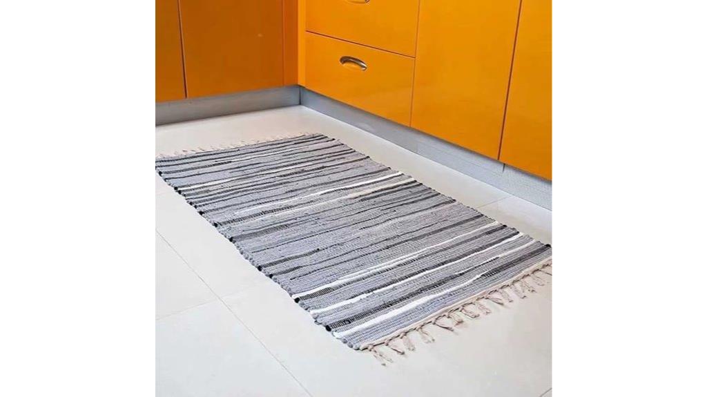 reversible cotton chindi rug