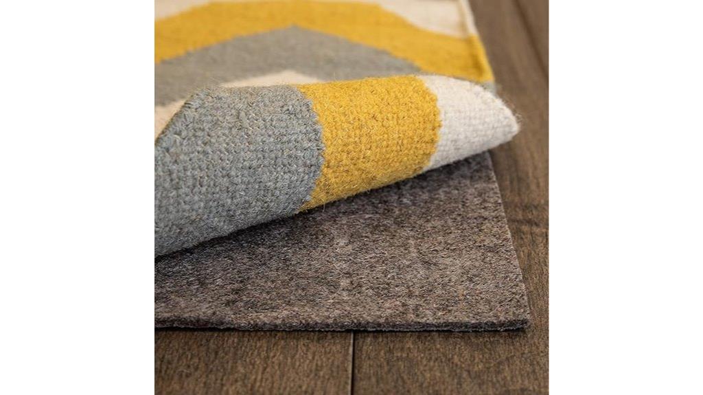 reversible rug pad size