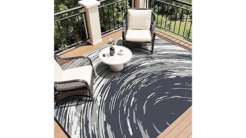 reversible waterproof outdoor rug
