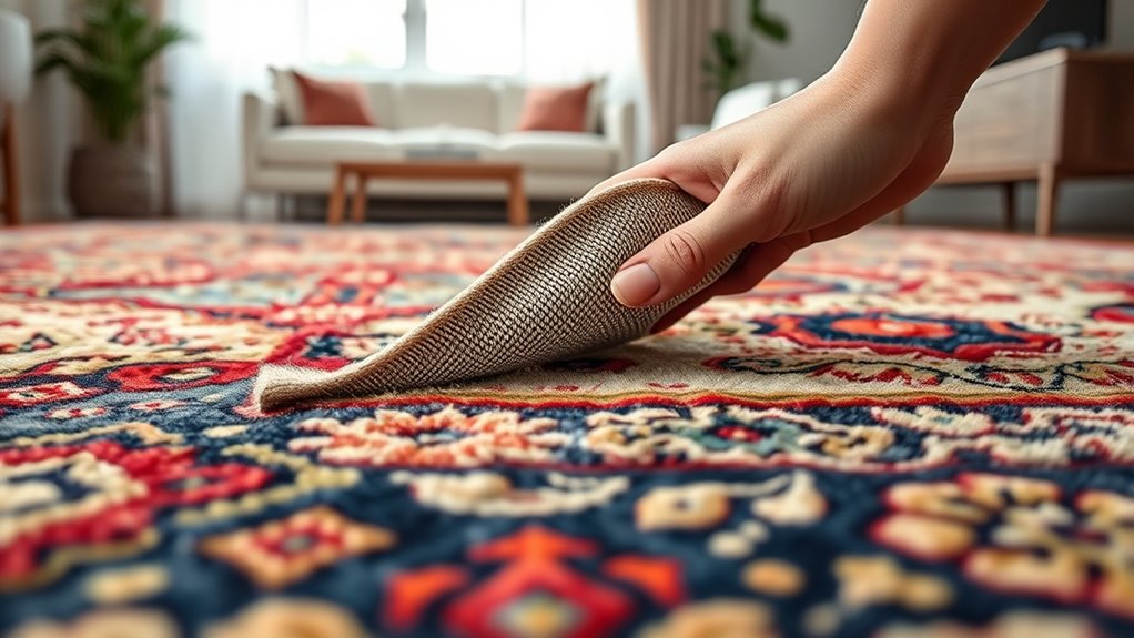 rotate rugs with care