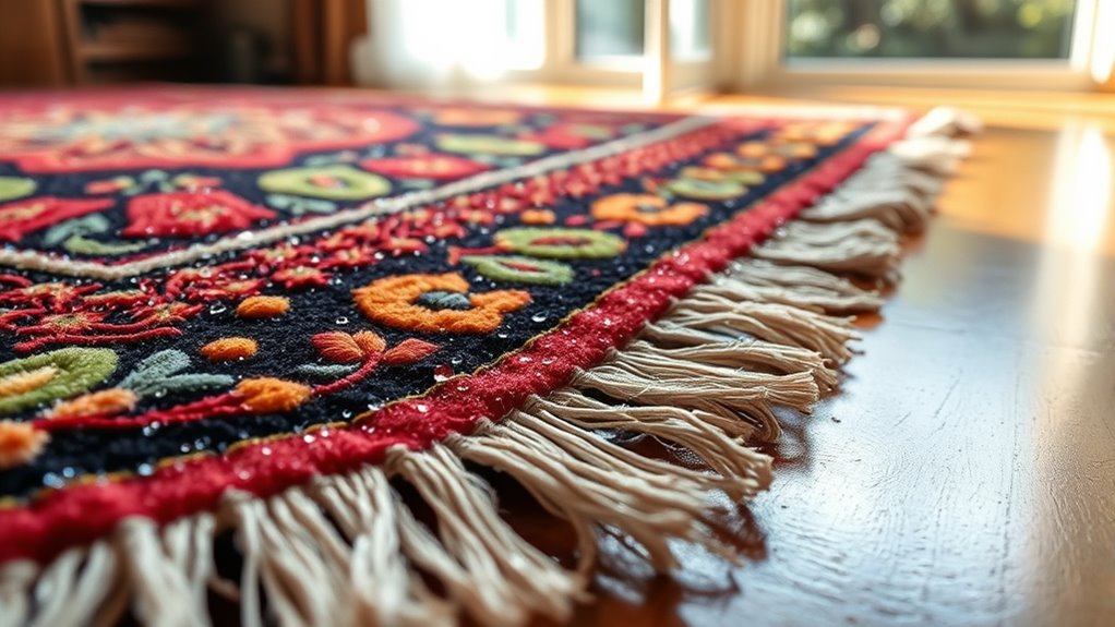 rug care during monsoon