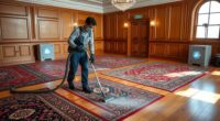rug filled room dust control