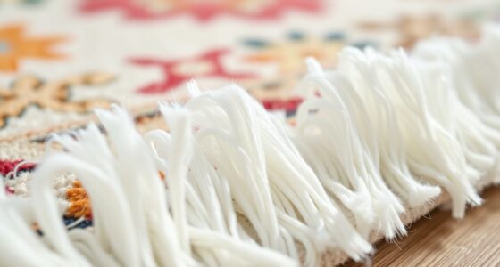 rug fringe whitening tips