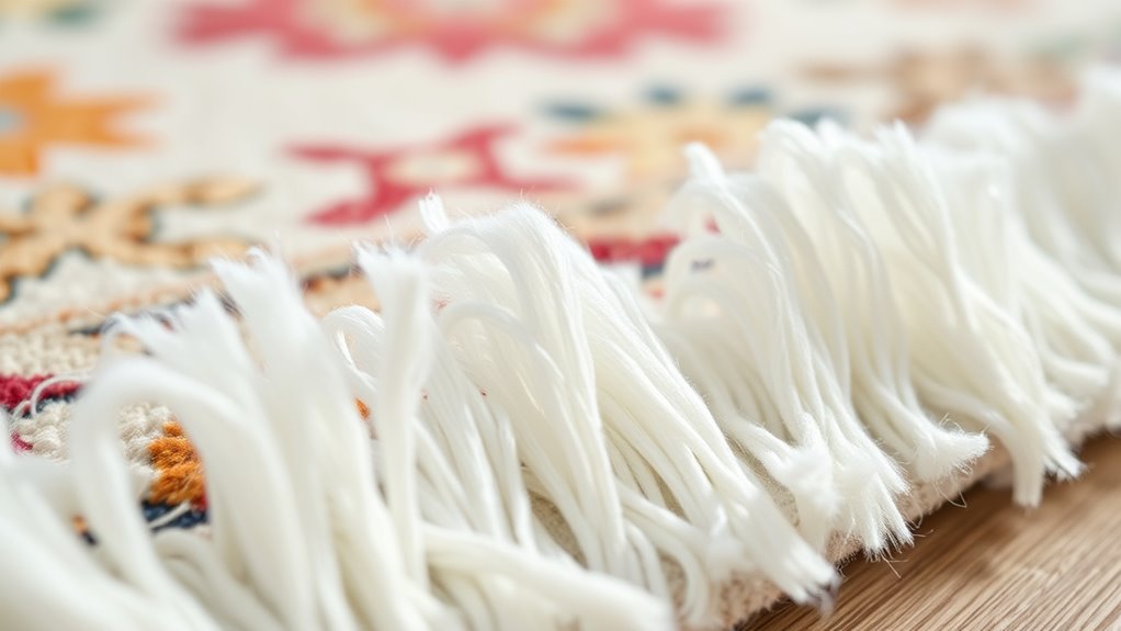 rug fringe whitening tips
