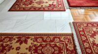 rug layering on elegant floors
