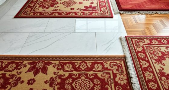 rug layering on elegant floors