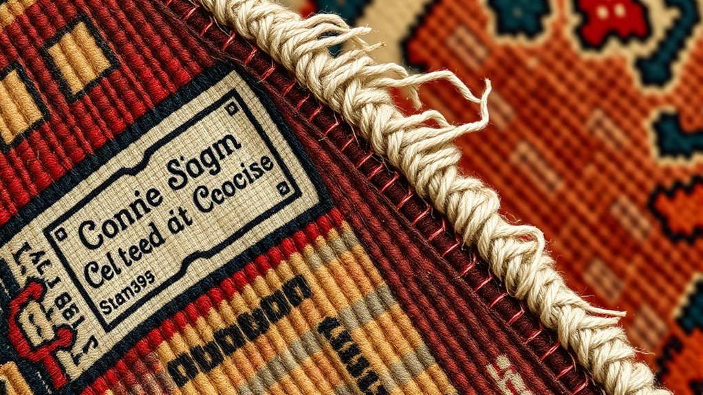 rug markings reveal age